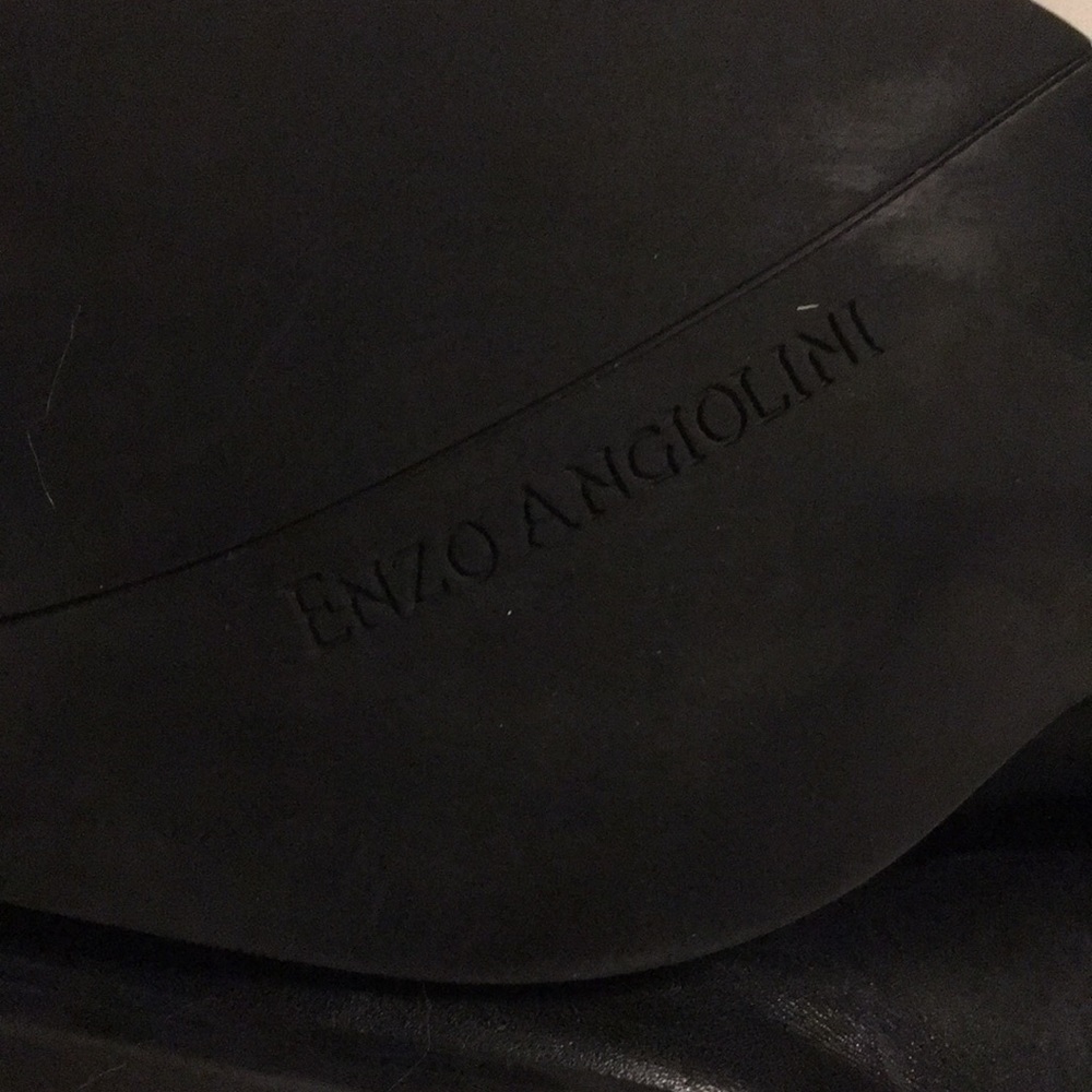 Enzo Angiolini Y-CECE black heeled leather boots, inside zip, 12”girth, size 6.5 - Picture 6 of 11